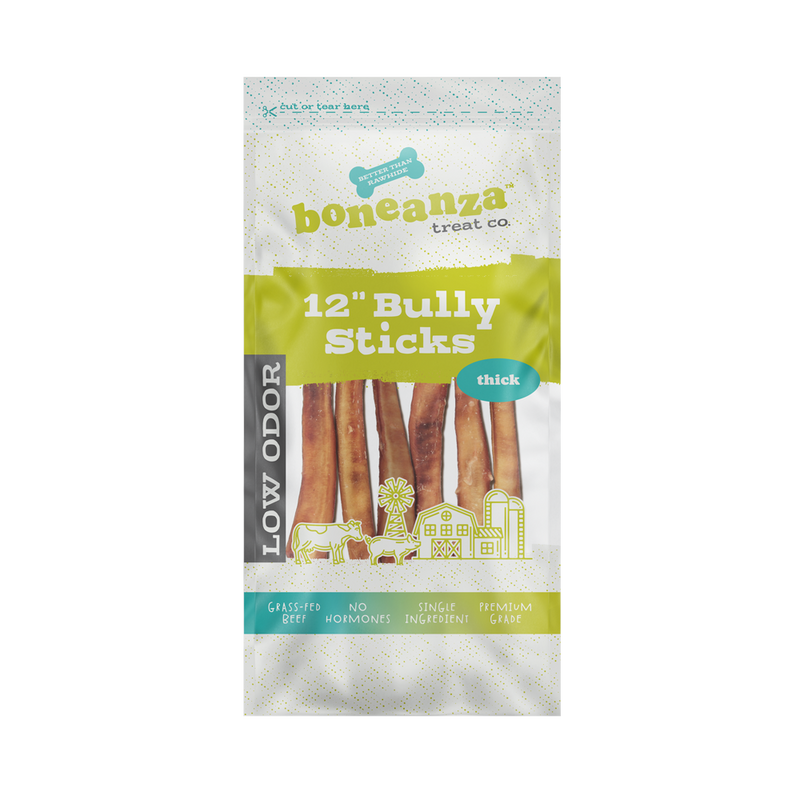 Boneanza™ Treat Co. Low Odor Thick Bully Stick 12"